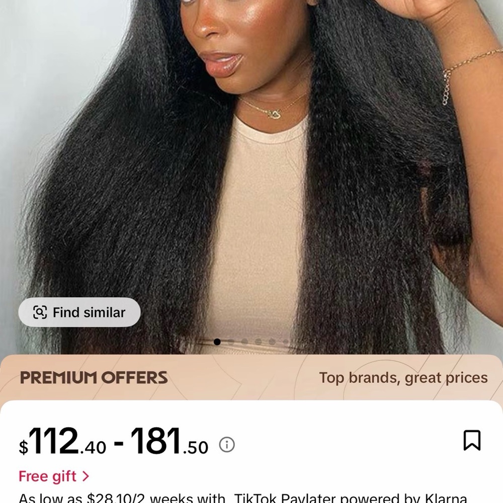 OQ Hair V-Part Wig Women’s Straight Kinky Hair